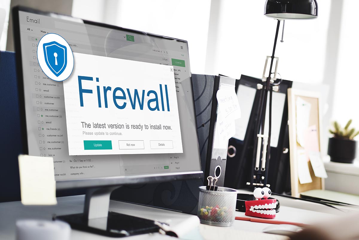 Firewall Antivirus Alert Protection Security Caution Concept